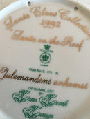 Bing og Grøndahl Santa Claus Collection 1992 Platte - Julemandens Ankomst