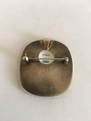 Royal Copenhagen Flora Brooch / Pendant in Porcelain and Sterling Silver