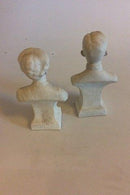 スウェーデン王グスタフ5世とヴィクトリア女王の胸像