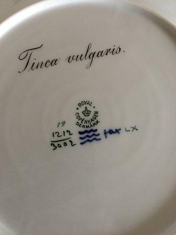 Royal Copenhagen Blå Fisketallerken med Guld No 1212/3002