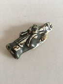 Royal Copenhagen Stoneware Relief Figurine of Japanese Monk with child. Glaze Trial