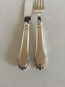 Christiansborg Fischbesteck in Silber. Set mit 24 Stück für 12 Pers.