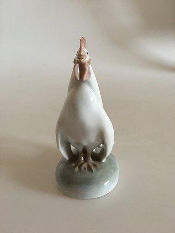 Royal Copenhagen Figur Hane med hoved op No. 1126