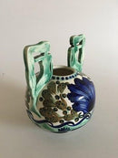 Aluminia Royal Copenhagen Meerjungfrau Vase mit Blumen und Fisch Nr. 414/331 19