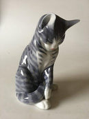 Royal Copenhagen Figur af Gråstribede kat No 340