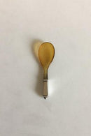 Georg Jensen Sterling Silber und Horn Pyramide Senflöffel Nr. 178