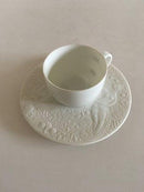 Bjørn Wiinblad for Rosenthal Hvid Espressokop med dekoreret underkop