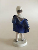 Bing & Grondahl Figurine of Girl taking blue coat off No 2387