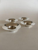 Sæt på 4 Georg Jensen Sterling Sølv Lysestager designet af Nanna Ditzel No 1112