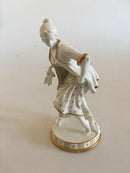 Bing & Grøndahl Figur Dame med tøfler på plint af Hans Tegner & Jens Jacob Brengø No 8035