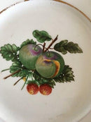 Royal Copenhagen Teller mit handgemaltem Obstmotiv und Goldrand