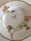 Royal Copenhagen Plate No 166/2031 with Handpainted Flower and Butterfly