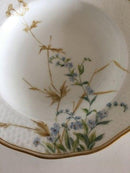 Royal Copenhagen No 166 Deep Plate with Handpainted Flowers and Gold