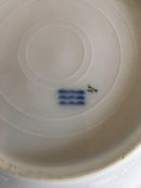 Royal Copenhagen No 166 Deep Plate with Handpainted Flowers and Gold