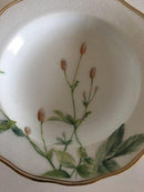 Royal Copenhagen No 116 Deep Plate with Handpainted Flowers and Gold