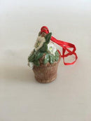 皇家哥本哈根2008年人物装饰品篮子与圣诞玫瑰编号520