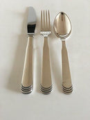 Hans Hansen Sterling Silber Nr. 15 Besteckset für 6 Personen. 18 Teile.