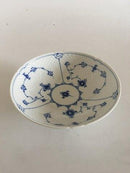 Bing & Grondahl Blue Painted Blue Fluted Cake Bowl on Foot No 428