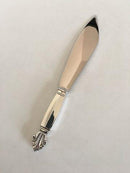 Georg Jensen Dronning Kagekniv No 196 i Sterling Sølv og Rustfrit Stål.