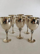 Georg Jensen Sterling Silver Harald Nielsen ワインカップ No.532B（白ワイン）。6枚セット。