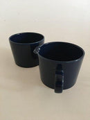 Arabia Finland "Teema" Flødekande og Sukkerskål, Blå