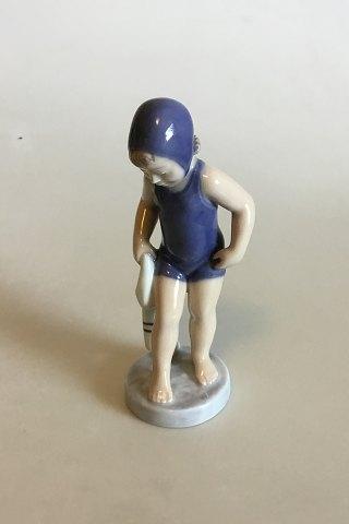 Royal Copenhagen Månedsfigur Juli - Badepige No. 4529