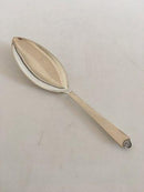 Hans Hansen Arvesølv No. 4 Sterling Silver Oval Serving Spoon / Server