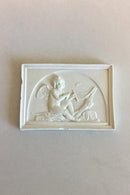 Royal Copenhagen Bisquit "Amor virker et net" Platte