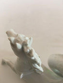 Royal Copenhagen Bordgarniture Havheste Figur i Blanc de Chine