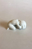 Bing & Grondahl Blanc de Chine Figurine of Child with seashell No 2315