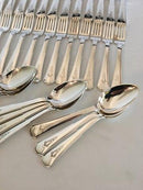 Hans Hansen Arvesølv No. 8 Bestik Sæt til 12 Pers. 36 Dele.