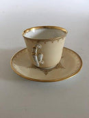 Royal Copenhagen Early Cup and saucer with Thorvaldsen Motif from 1860-1880