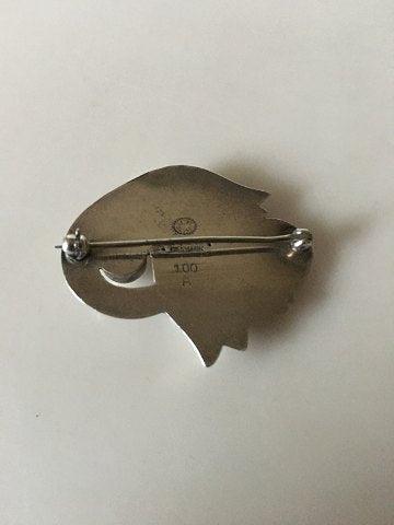 Georg Jensen Sterling Sølv Broche No 100A.
