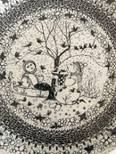 Bjørn Wiinblad New Mill Ceramics. Die 4 Jahreszeiten - Winterteller