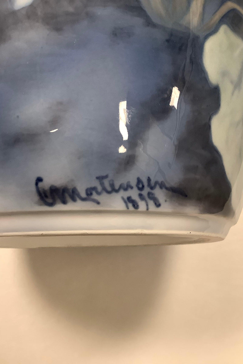 Royal Copenhagen Art Nouveau Unika Vase af Carl Mortensen fra 1898