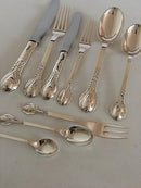 エバルトニールセンNo.3シルバーカトラリーセット6人用47ピース。