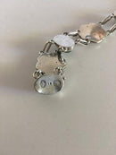 Georg Jensen Sølv Armbånd No 12 med Grønne Agater