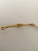 Georg Jensen 18K Guld Broche No. 237 prydet med Diamant.