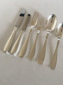 "Rex" W & S Sorensen Silver Flatware Set for 12 People. 72 Pieces