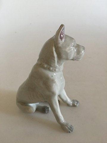 Heubach Porcelæns Figurine af Hund