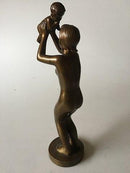 Niels Tvede Bronze Figur af Mor og Barn