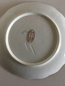 Bing & Grondahl Cake Plate with Flower decoration and goldrim