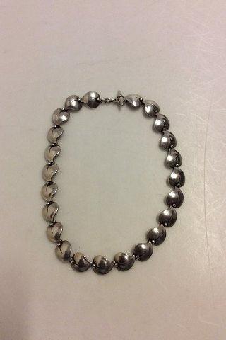 Niels Erik From Sterling Sølv Halskæde formet som små blade