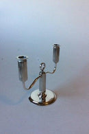 Georg Jensen 2-Armet Lysestage i Sterling Sølv af Sigvard Bernadotte No. 855D
