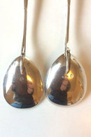 Kunstflidslotteriet or Frederiksborglotteriet 2 Silver Spoons by Vilhelm Christesen silversmithy