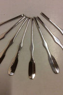 Satz von 8 Evald Nielsen Silber Hummerschalen Nr. 19