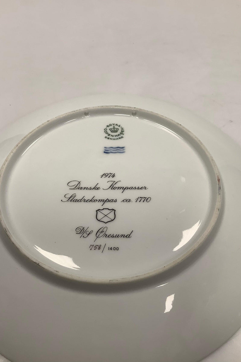 Royal Copenhagen Kompas Platte fra 1974
