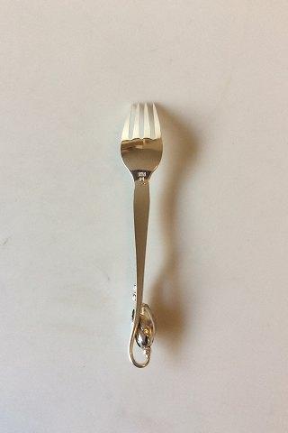 Georg Jensen Sterling Sølv Magnolia No 84 Frokostgaffel No 022