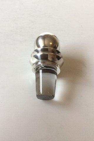 Georg Jensen Sterling Sølv Pyramide flaskeprop No 206A til glaskaraffel