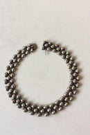 Georg Jensen Sterling Silver Necklace in onion pattern by Arno Malinowski No 110